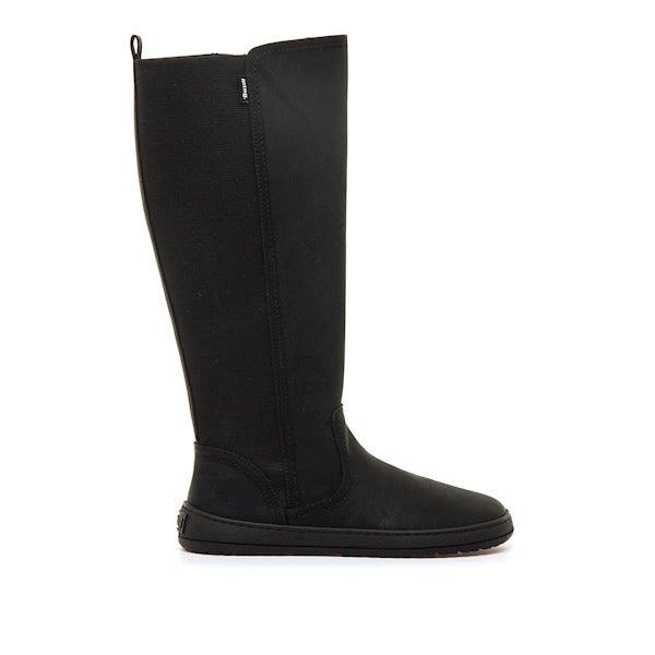 Bota Alta Sorbo Negro - Mustang Free - Nudos Barefoot Shoes