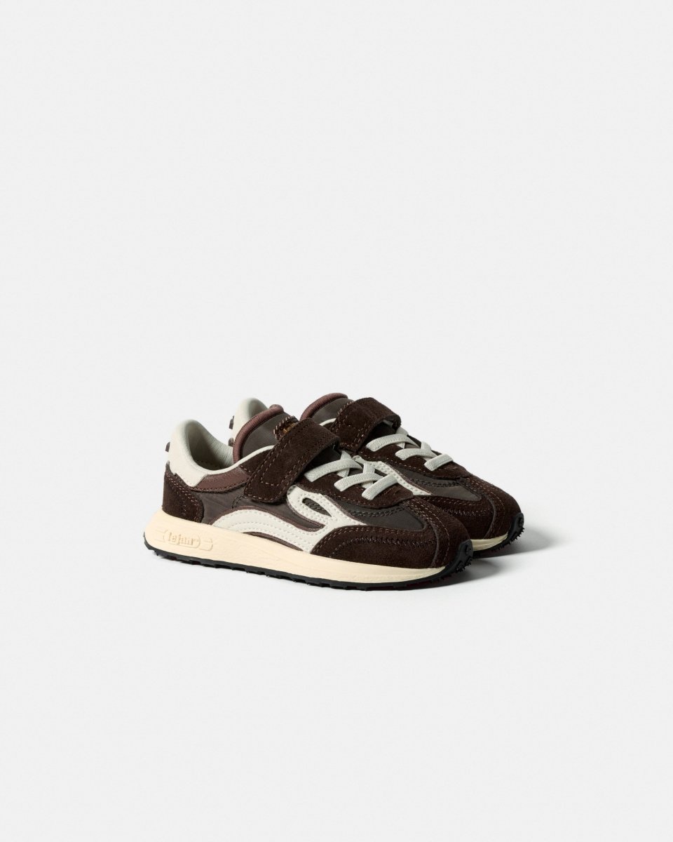 Lejan Melrose Kids - Dark Brown - Nudos Barefoot Shoes