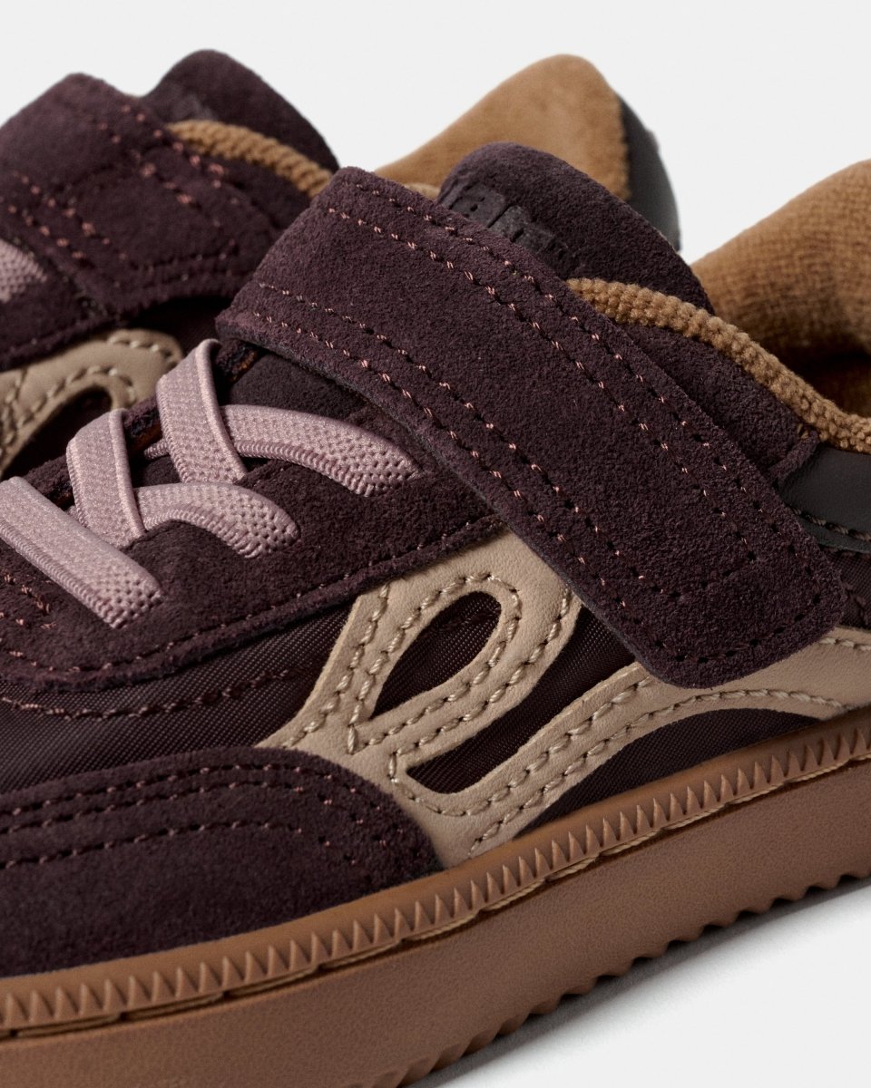 Lejan One Kids - Burgundy - Nudos Barefoot Shoes