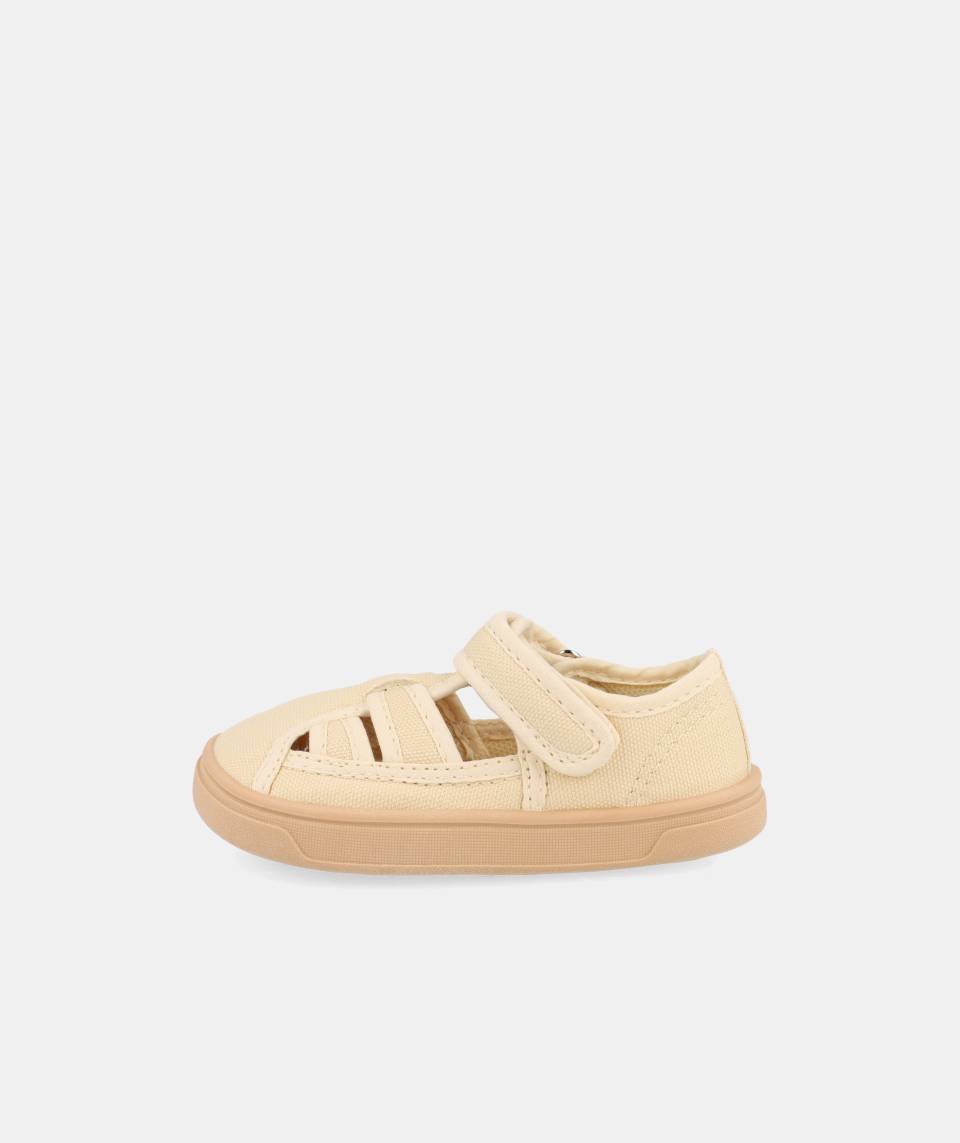 Lona Molly Beige - Blanditos by Crios - Nudos Barefoot Shoes