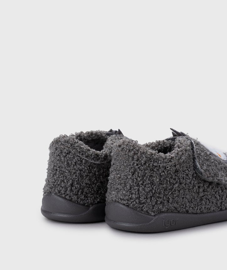 Pantuflas Pingüino Antracita - Igor - Nudos Barefoot Shoes