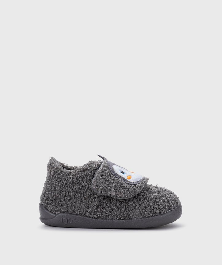 Pantuflas Pingüino Antracita - Igor - Nudos Barefoot Shoes