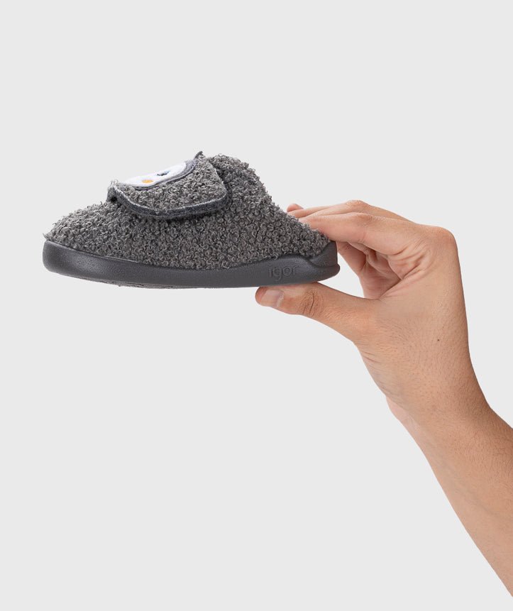 Pantuflas Pingüino Antracita - Igor - Nudos Barefoot Shoes