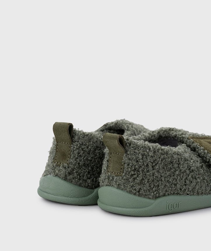 Pantuflas Rizo Verde - Igor - Nudos Barefoot Shoes