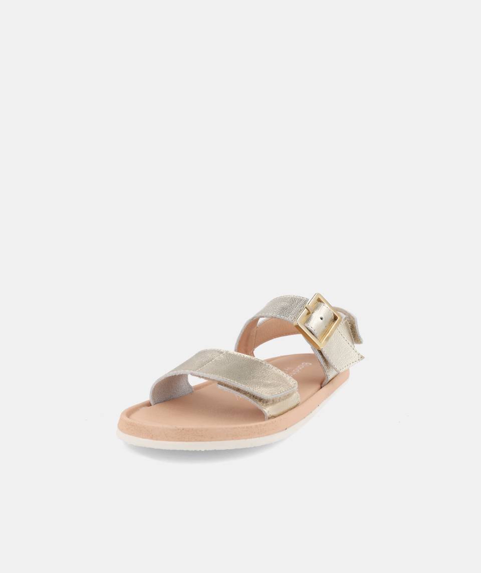 Sandalia Capri Champán - Blanditos by Crios - Nudos Barefoot Shoes