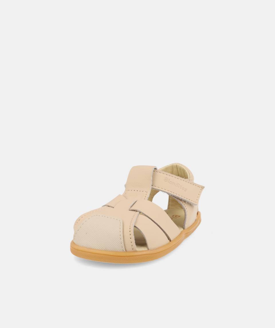 Sandalia Costa Beige - Blanditos by Crios - Nudos Barefoot Shoes
