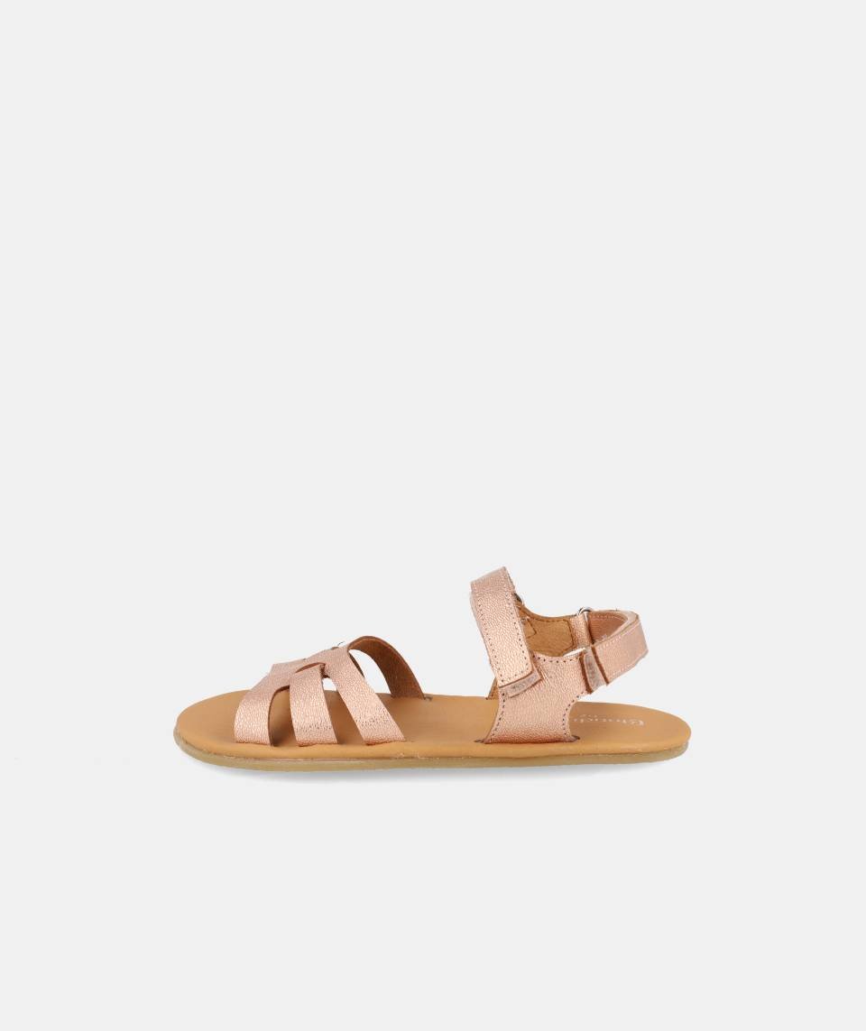Sandalia Verona Salmón - Blanditos by Crios - Nudos Barefoot Shoes