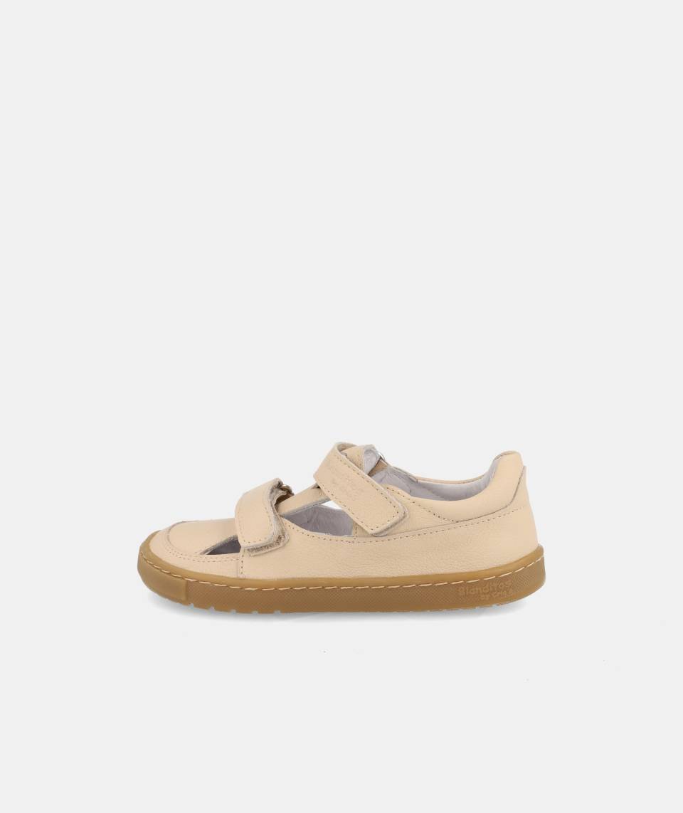 Sandalia Viento Beige - Blanditos by Crios - Nudos Barefoot Shoes