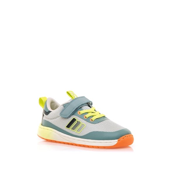 Zapatilla barefoot infantil Mustang Free 49045 TPU petroleo / zyko 86 gris - Nudos Barefoot Shoes