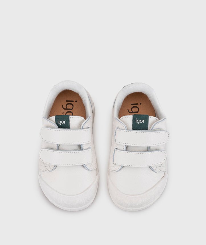 Zapatilla Piel Blanco - Igor - Nudos Barefoot Shoes